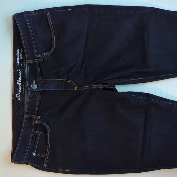 Eddie Bauer Slightly Curvy Skinny Leg Jeans 18 Dark Wash Blue - Picture 9 of 14